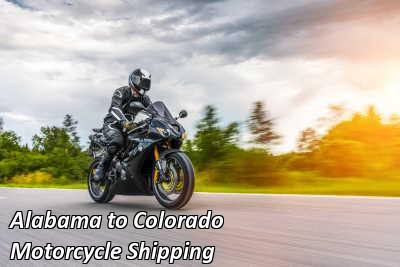Alabama to Colorado Motorcycle Shipping