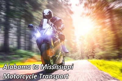 Alabama to Mississippi Motorcycle Transport