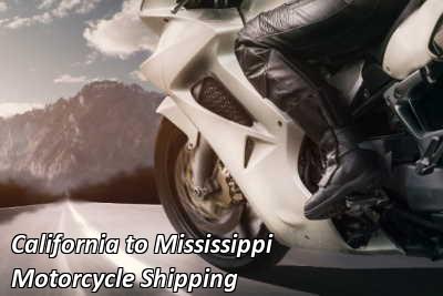 California to Mississippi Motorcycle Shipping