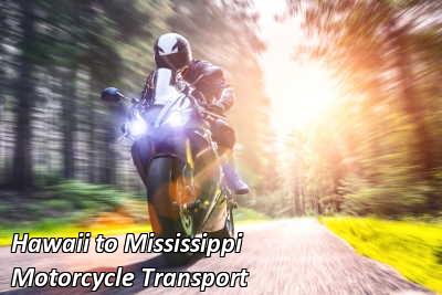 Hawaii to Mississippi Motorcycle Transport