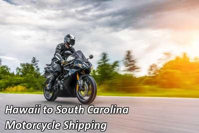 Hawaii to South Carolina Motorcycle Shipping