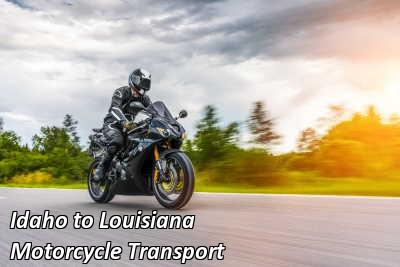 Idaho to Louisiana Motorcycle Transport