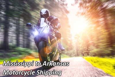 Mississippi to Arkansas Motorcycle Shipping