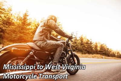 Mississippi to West Virginia Motorcycle Transport