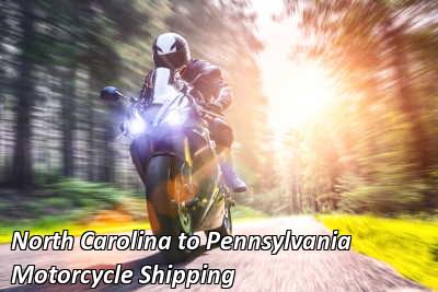 North Carolina to Pennsylvania Motorcycle Shipping