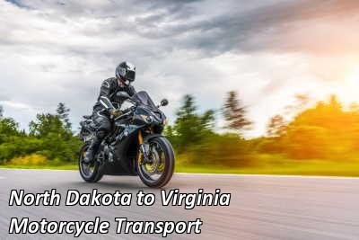 North Dakota to Virginia Motorcycle Transport
