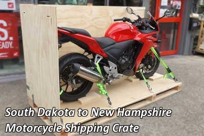 South Dakota to New Hampshire Motorcycle Shipping Crate