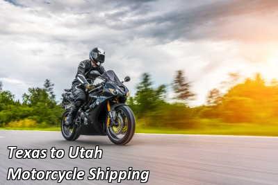 Texas to Utah Motorcycle Shipping