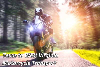 Texas to West Virginia Motorcycle Transport