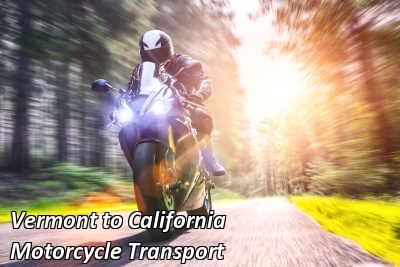 Vermont to California Motorcycle Transport