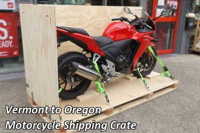 Vermont to Oregon Motorcycle Shipping Crate