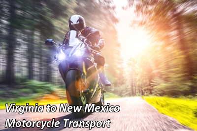 Virginia to New Mexico Motorcycle Transport