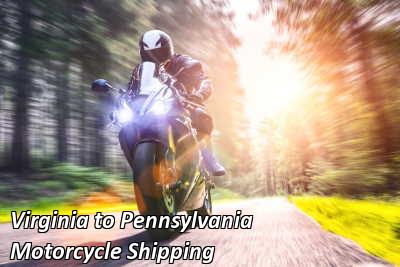 Virginia to Pennsylvania Motorcycle Shipping