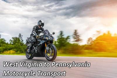 West Virginia to Pennsylvania Motorcycle Transport