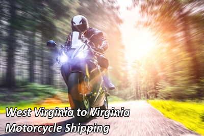 West Virginia to Virginia Motorcycle Shipping