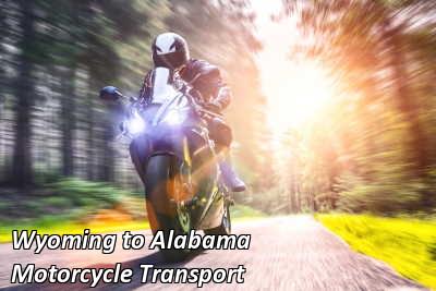 Wyoming to Alabama Motorcycle Transport