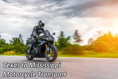 Texas to Mississippi Motorcycle Transport